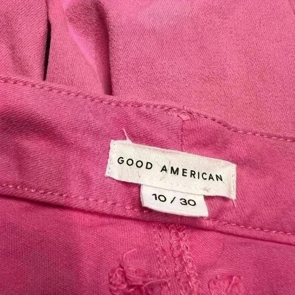 Good American Good Leg Coated Jeans in SORORITY PINK Size 10/30 - Picture 10 of 11